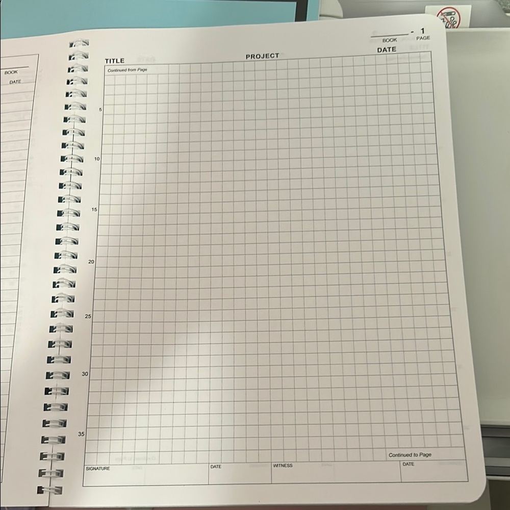 BookFactory Chemistry Lab Notebook - Picture 3 of 6